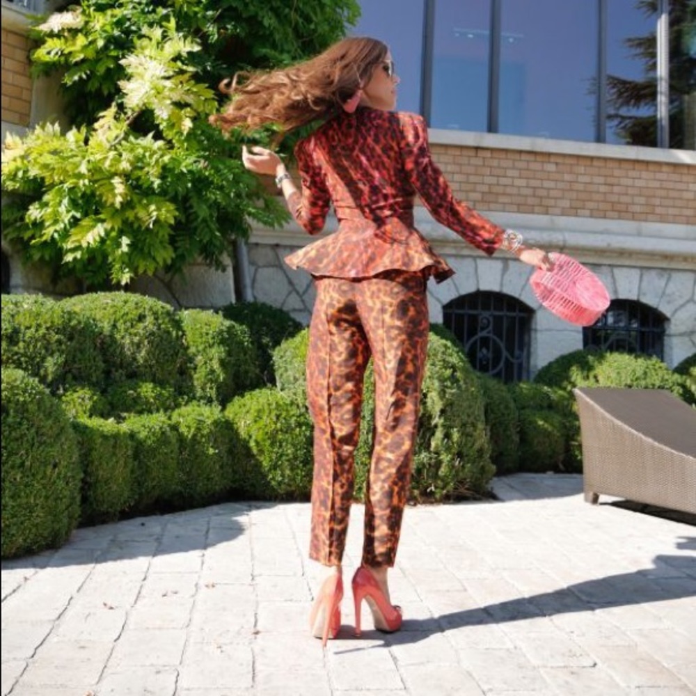 Stella McCartney leopard print jumpsuit - Peplum